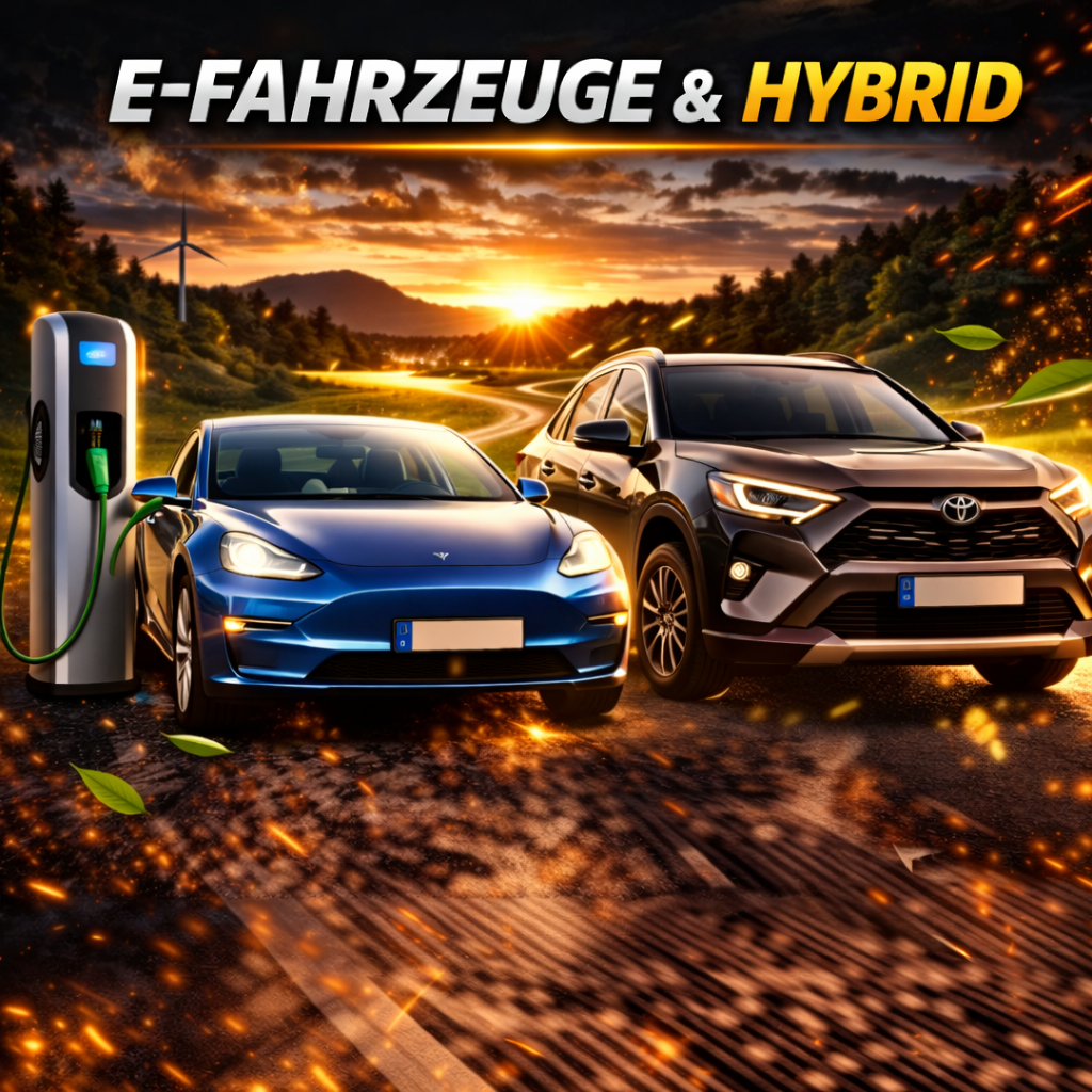 Elektroauto an einer Ladesäule