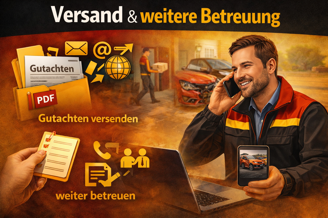 Versand eines KFZ-Gutachtens per E-Mail