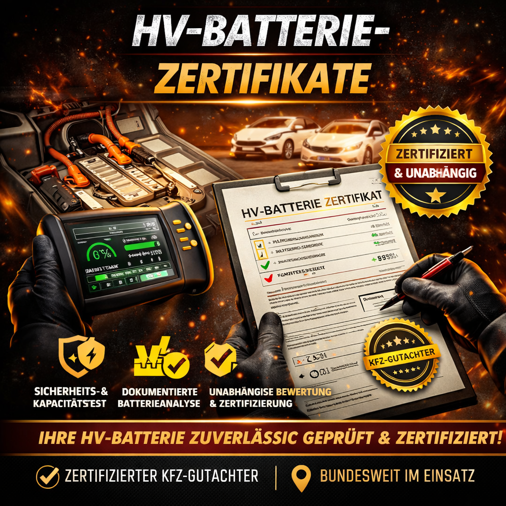 Elektroauto an Ladesäule mit Batterieanalyse